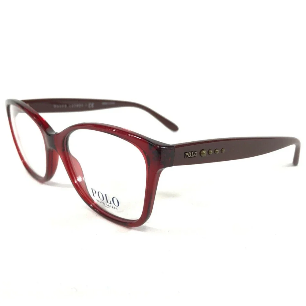 Polo Ralph Lauren Eyeglasses Frames PH 2198 5731 Clear Red Cat Eye 54-17-140